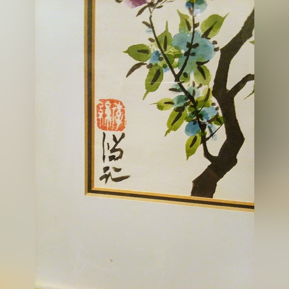 Original and Signed Painting by Johnson Lee, last of the real Chinese Finger Art - Picture 5 of 5